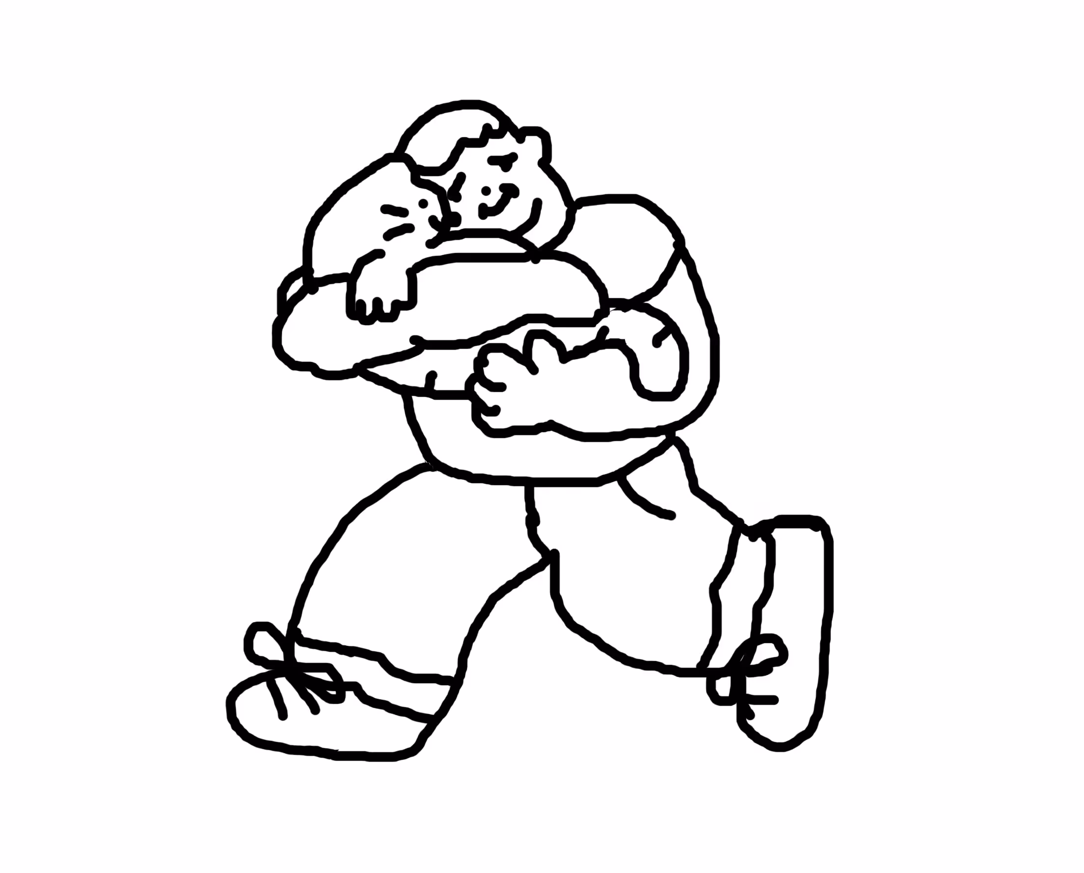 Day 9 Big Man Loves a Cat