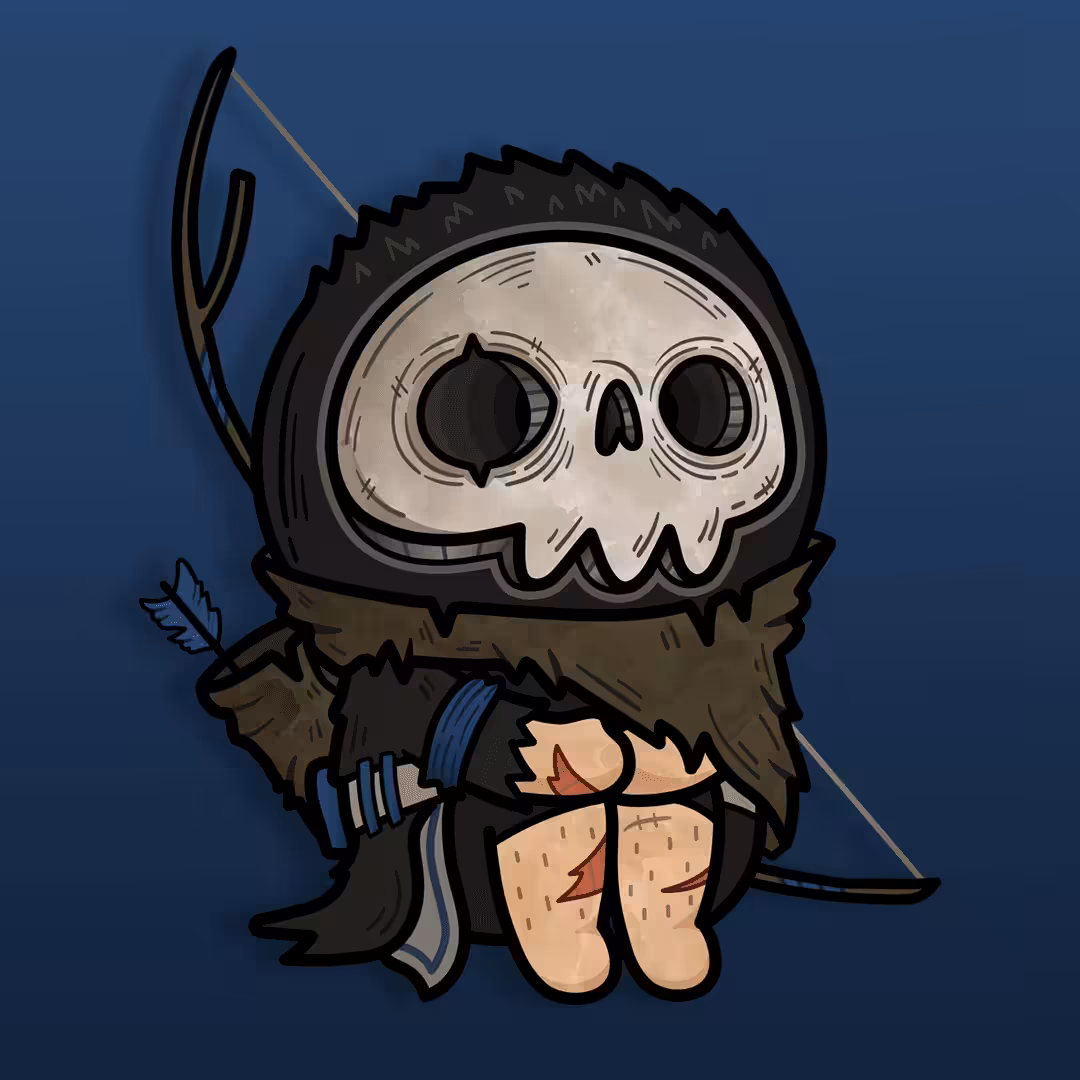 DEATH SKULL MASK CHARACTERS #009