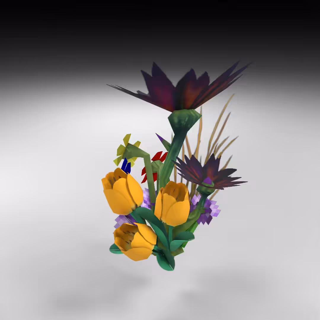 Hand-hacked Bouquet 32