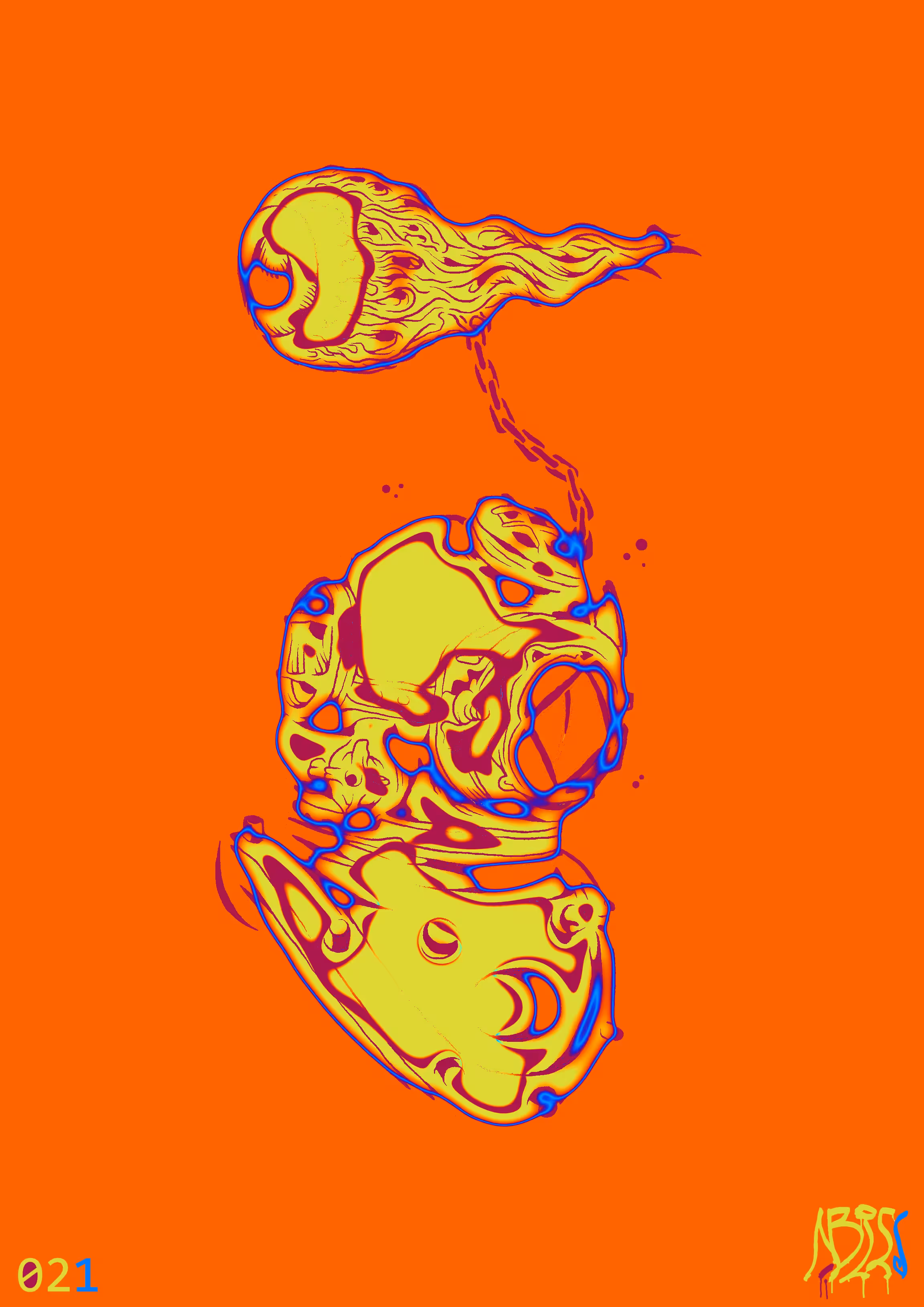 021 "Beyond the Sea" Yellow Flame