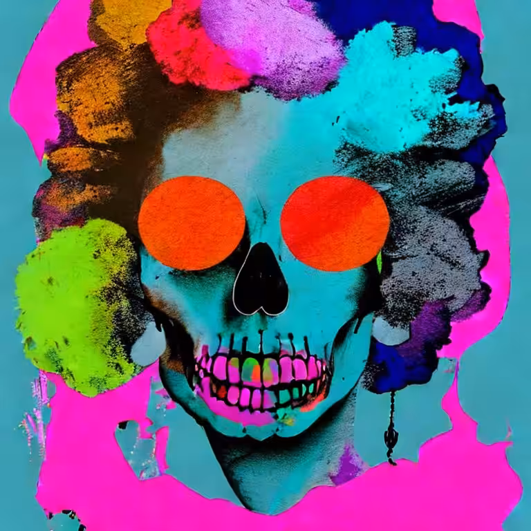Cotton Candy Skull #97