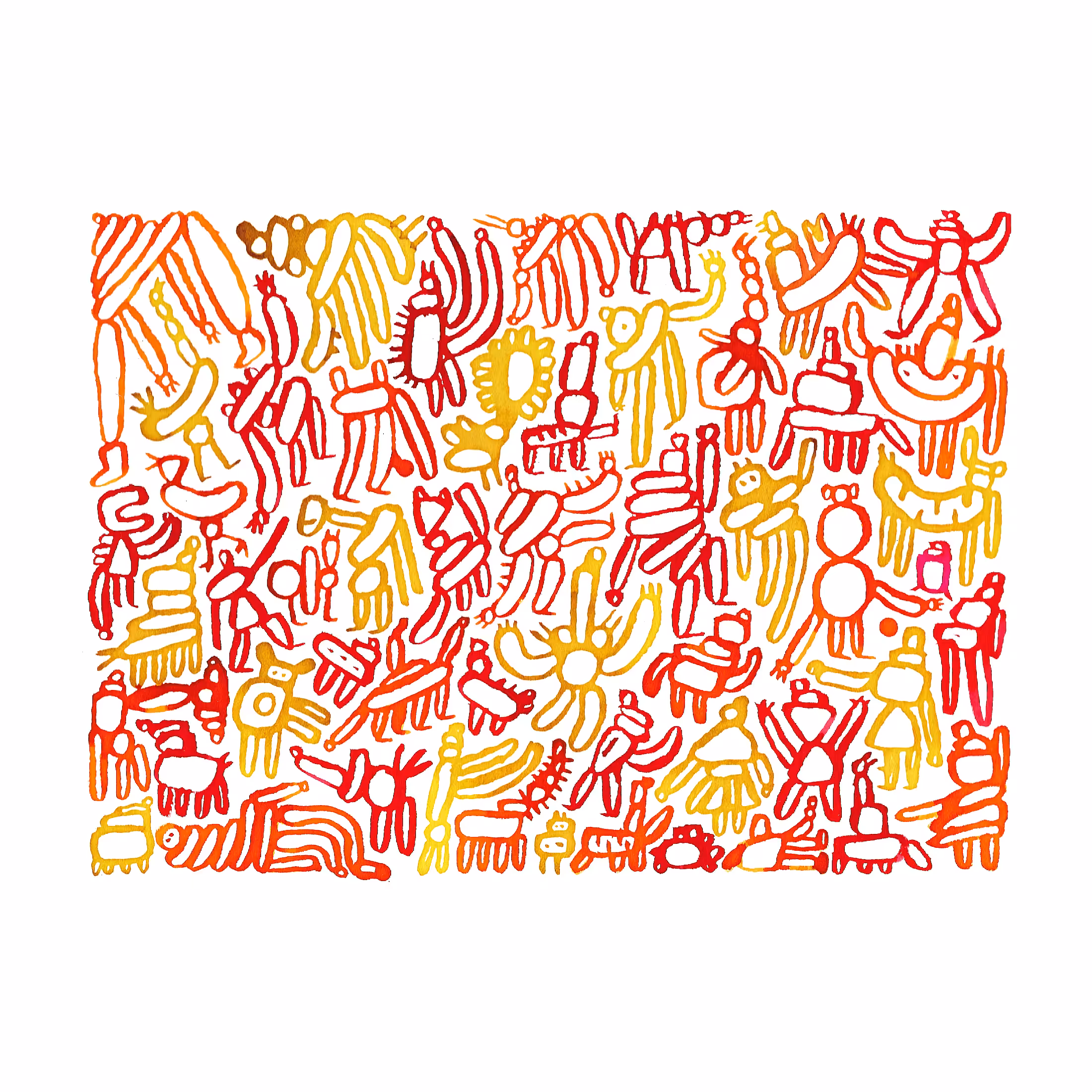 universe in orange