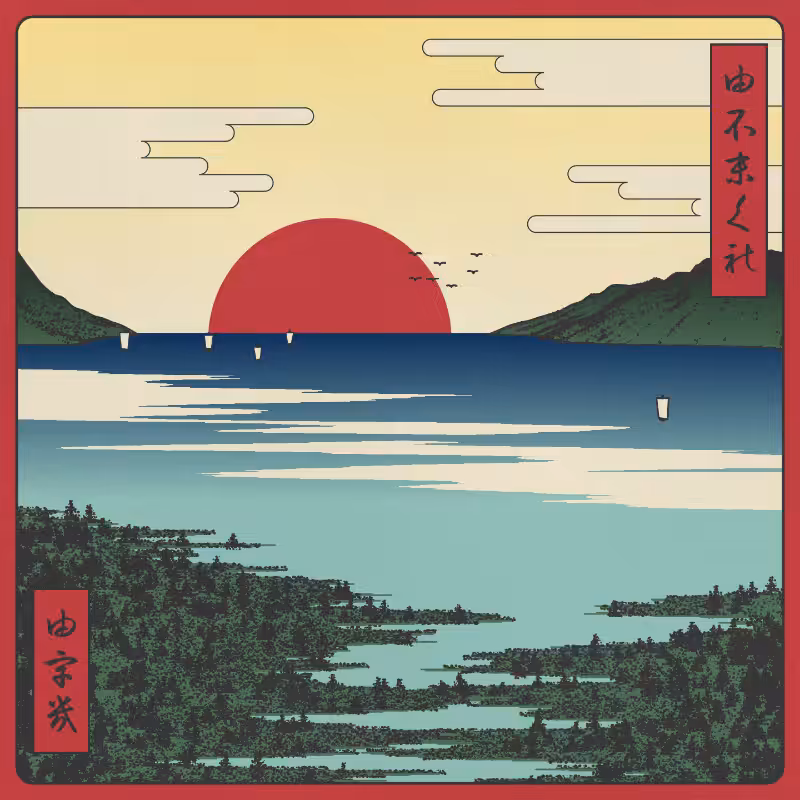 ukiyo-e seascape #173