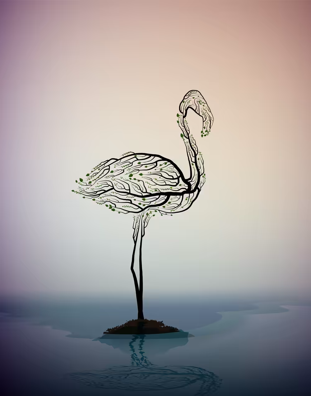 The last flamingo