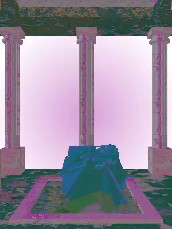 HeavenComputer: The Fragmented Rising Minty Green Woman #4201