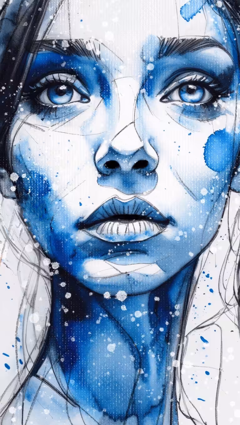 blue face #1
