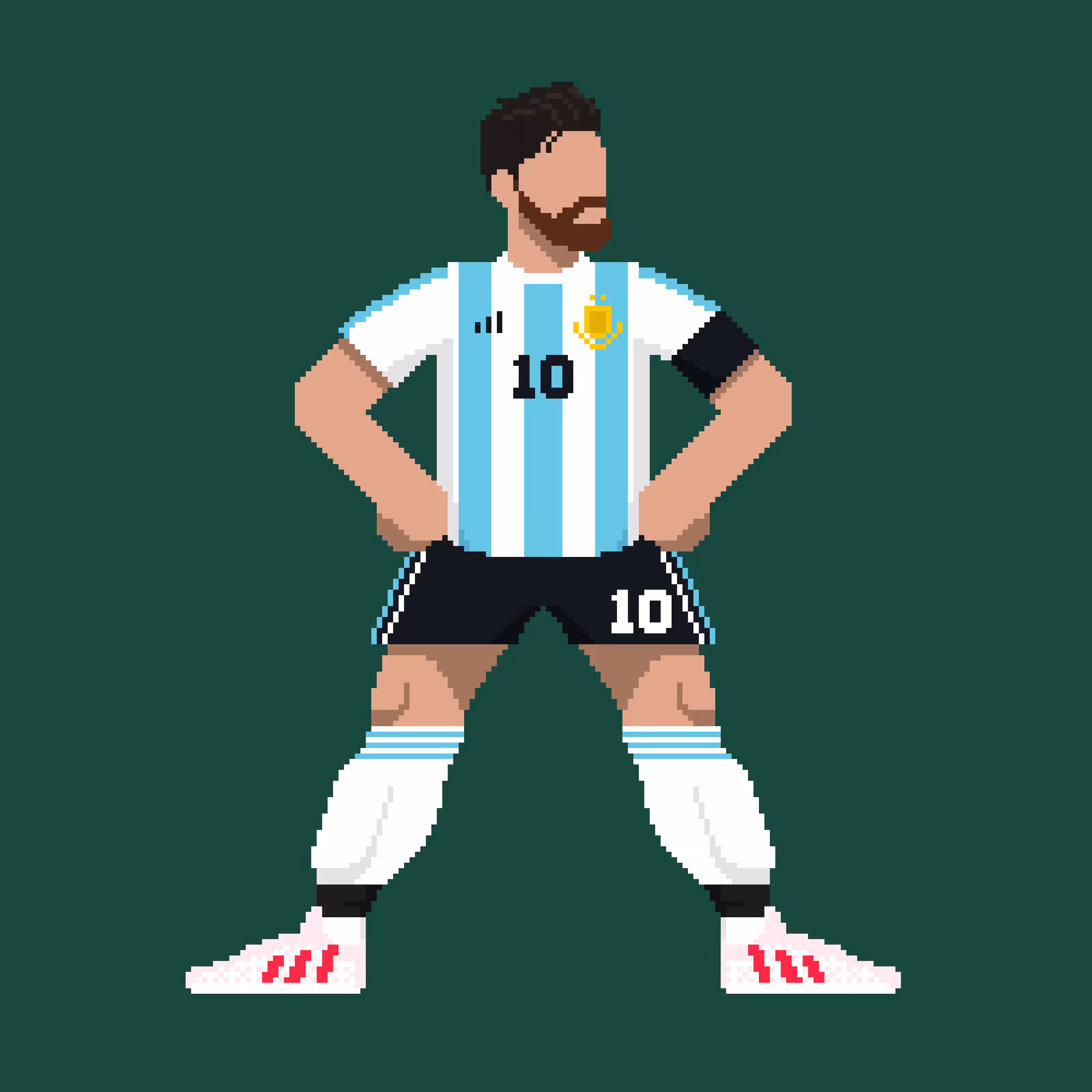 Super Soccer Pixel Club: L. MESSI • ARGENTINA