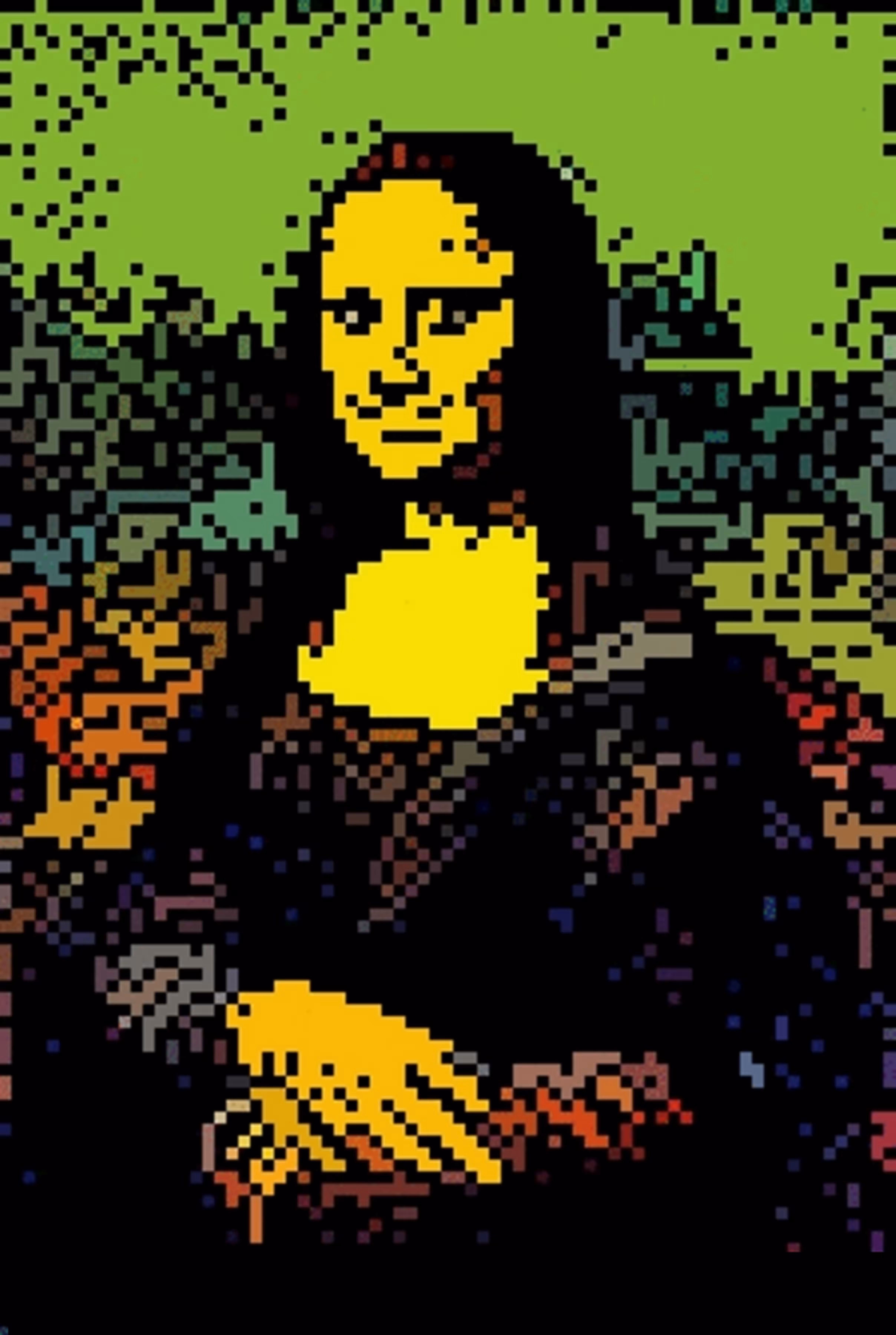 8bits Mona Lisa NFT 1/100 created by 8bits Studio founded by SOLLOG 