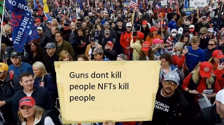 Guns dont kill people NFTs kill people