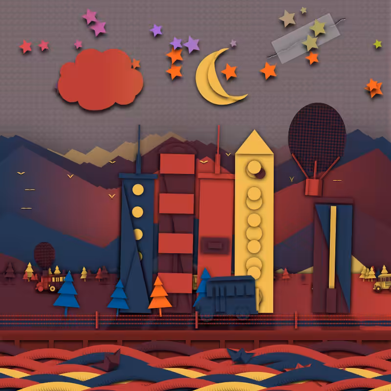 Paper Art 2.5D #60
