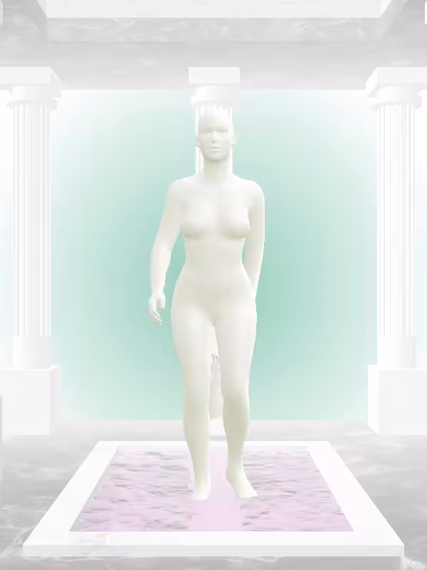 HeavenComputer: The Receding Matte Green Woman #651