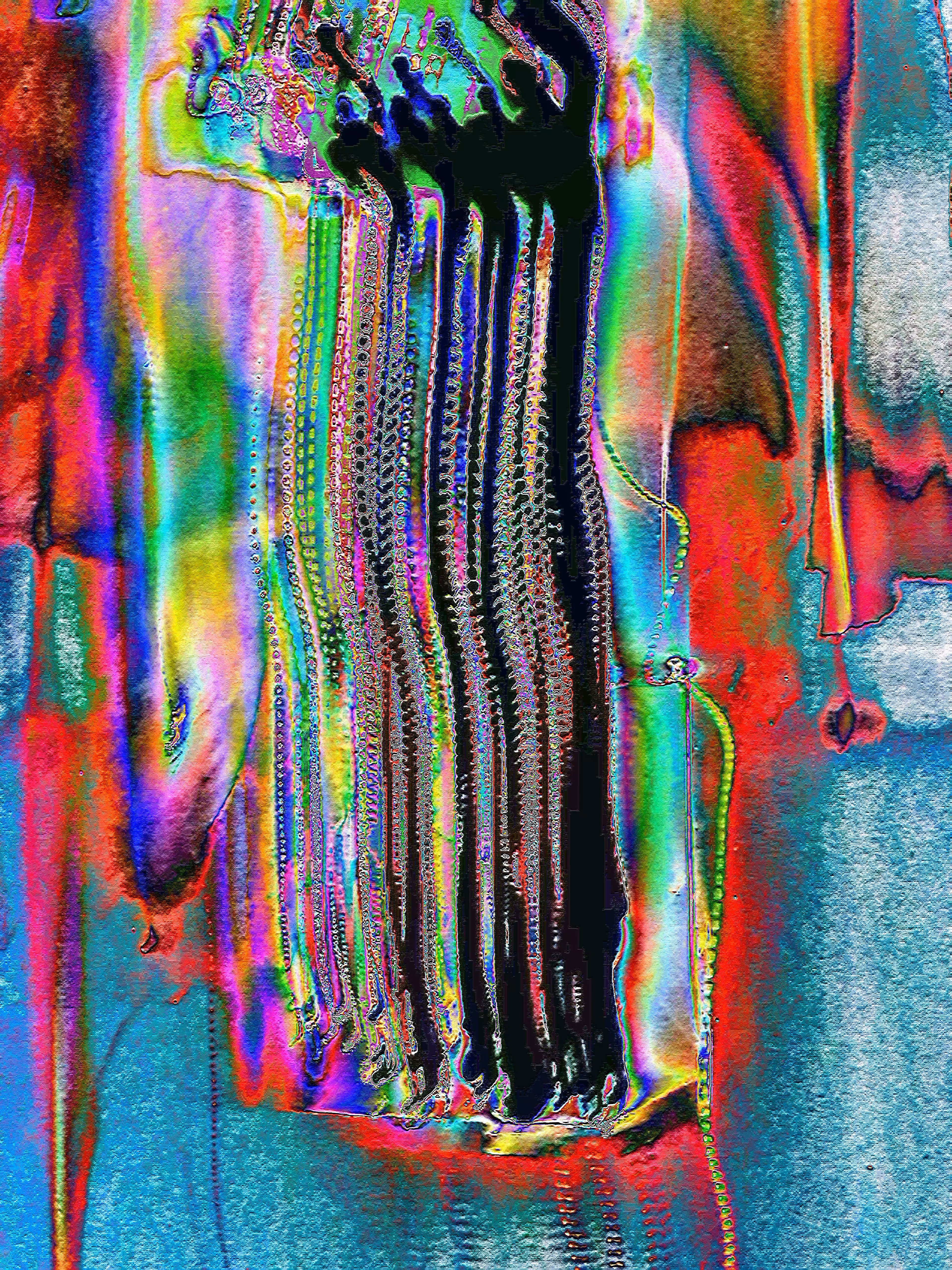 Looking for affirmation in the details, where the colors and light distort one another in an unholy pact