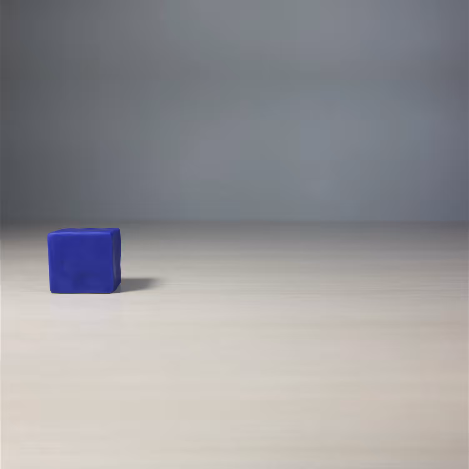Clay Cube Sudden Stop