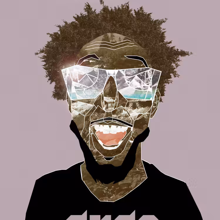 "The Sun Looks Brighter Than Usual" - Self Portrait