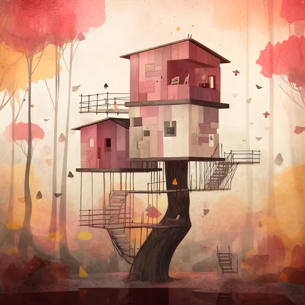 Pink treehouse #1