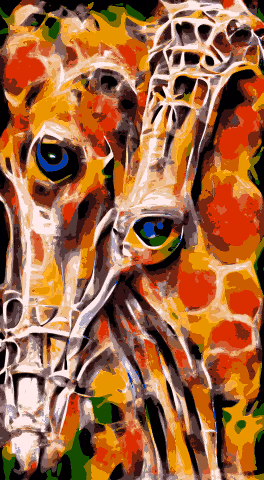 Giraffe triptych, #3