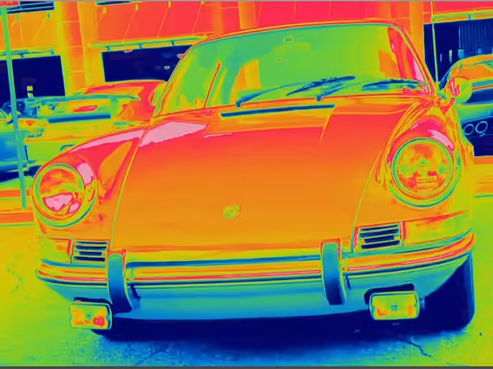 Neon Porsche 911