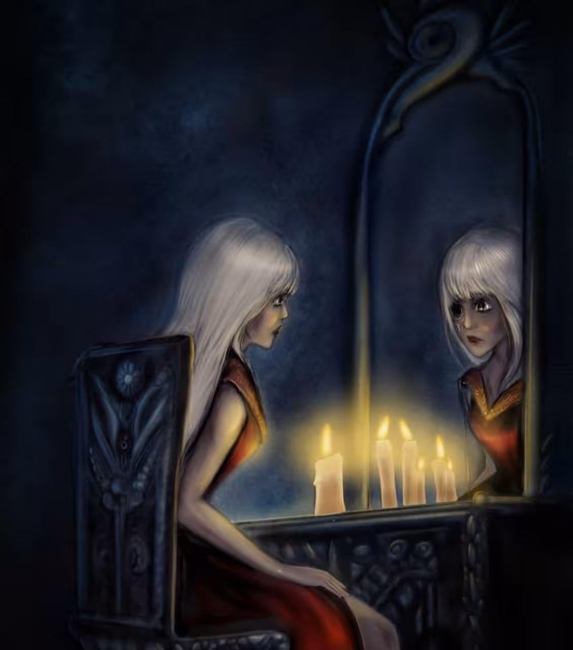 the mirror