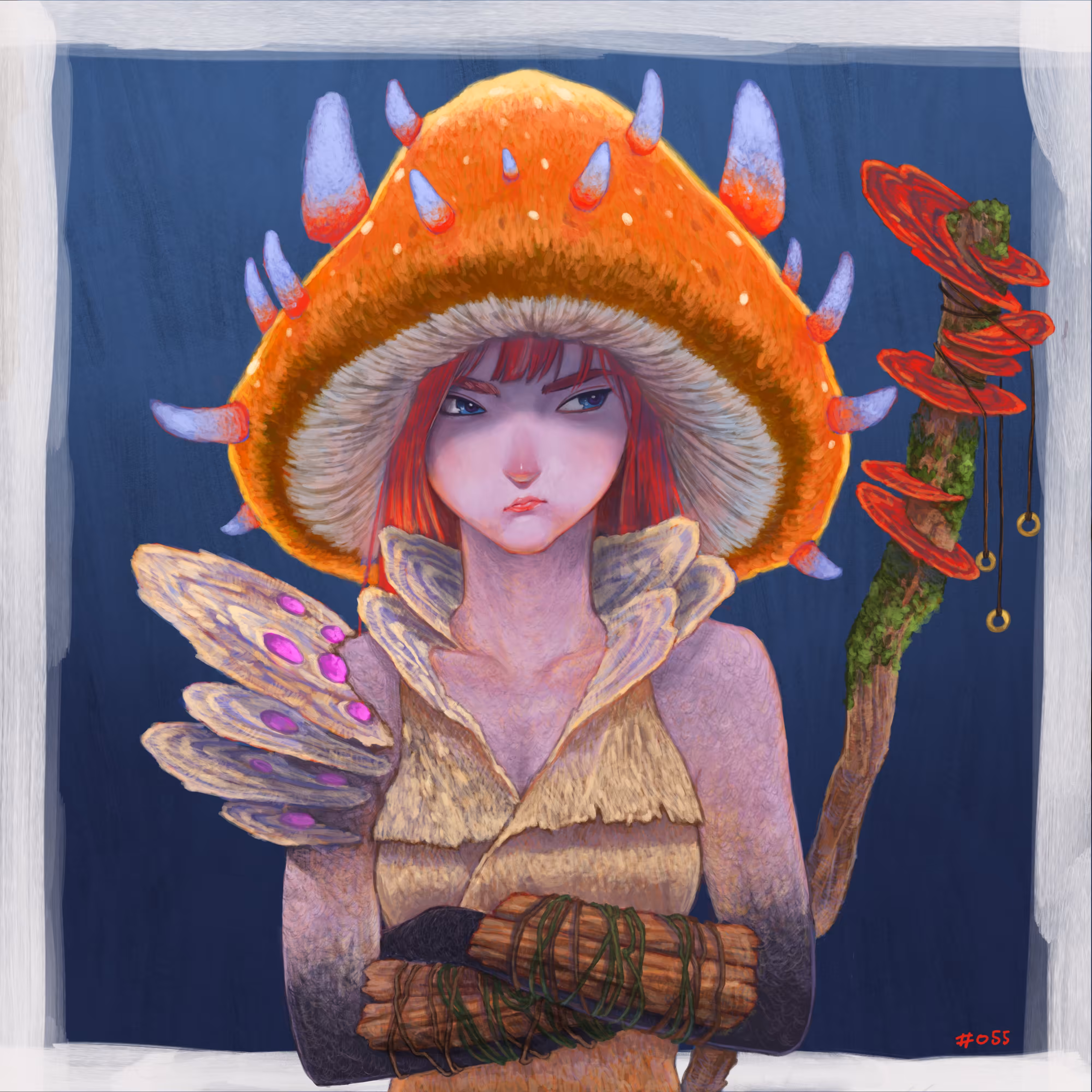 boo #0055 Mushroom girl