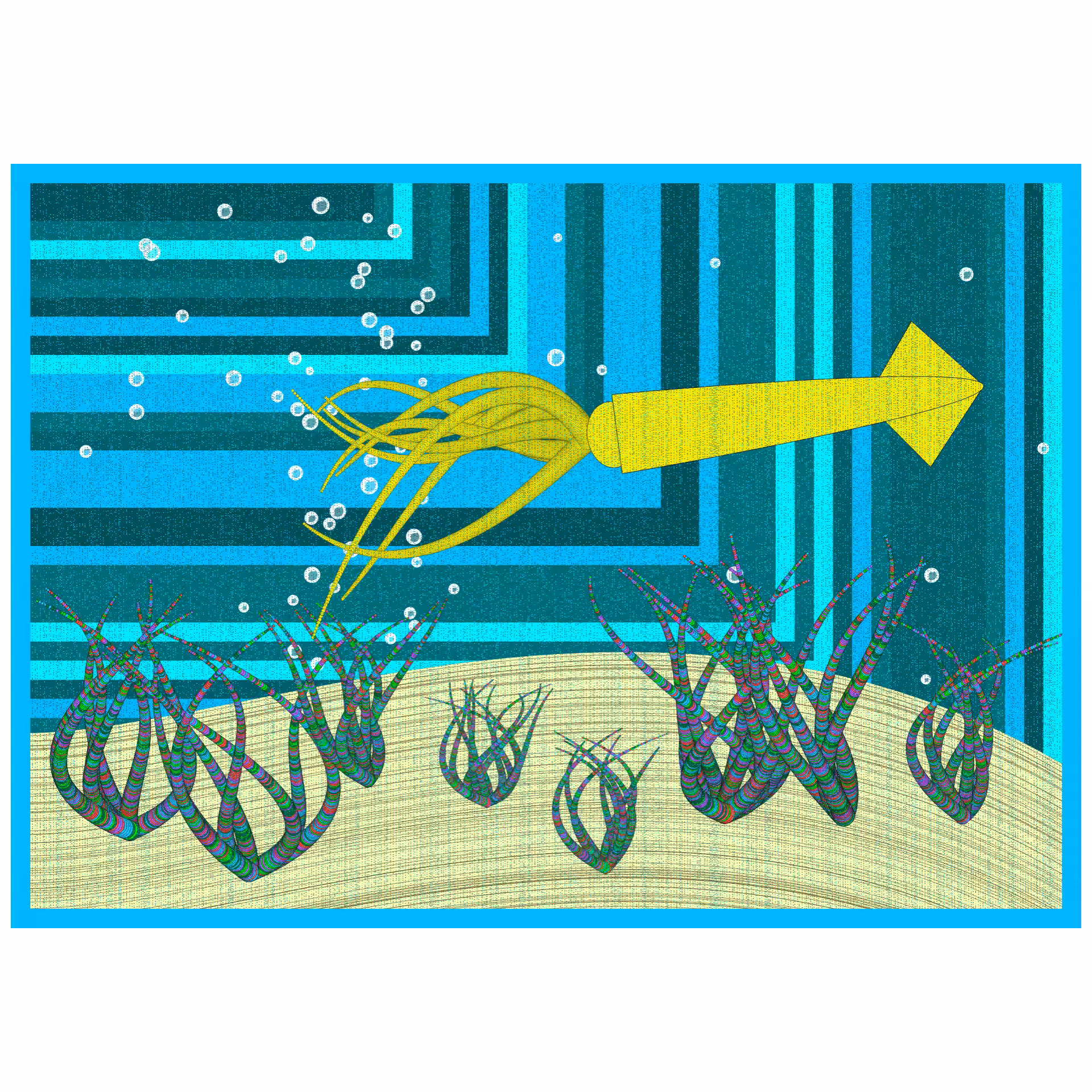 Bézier Aquarium 🦑 #74