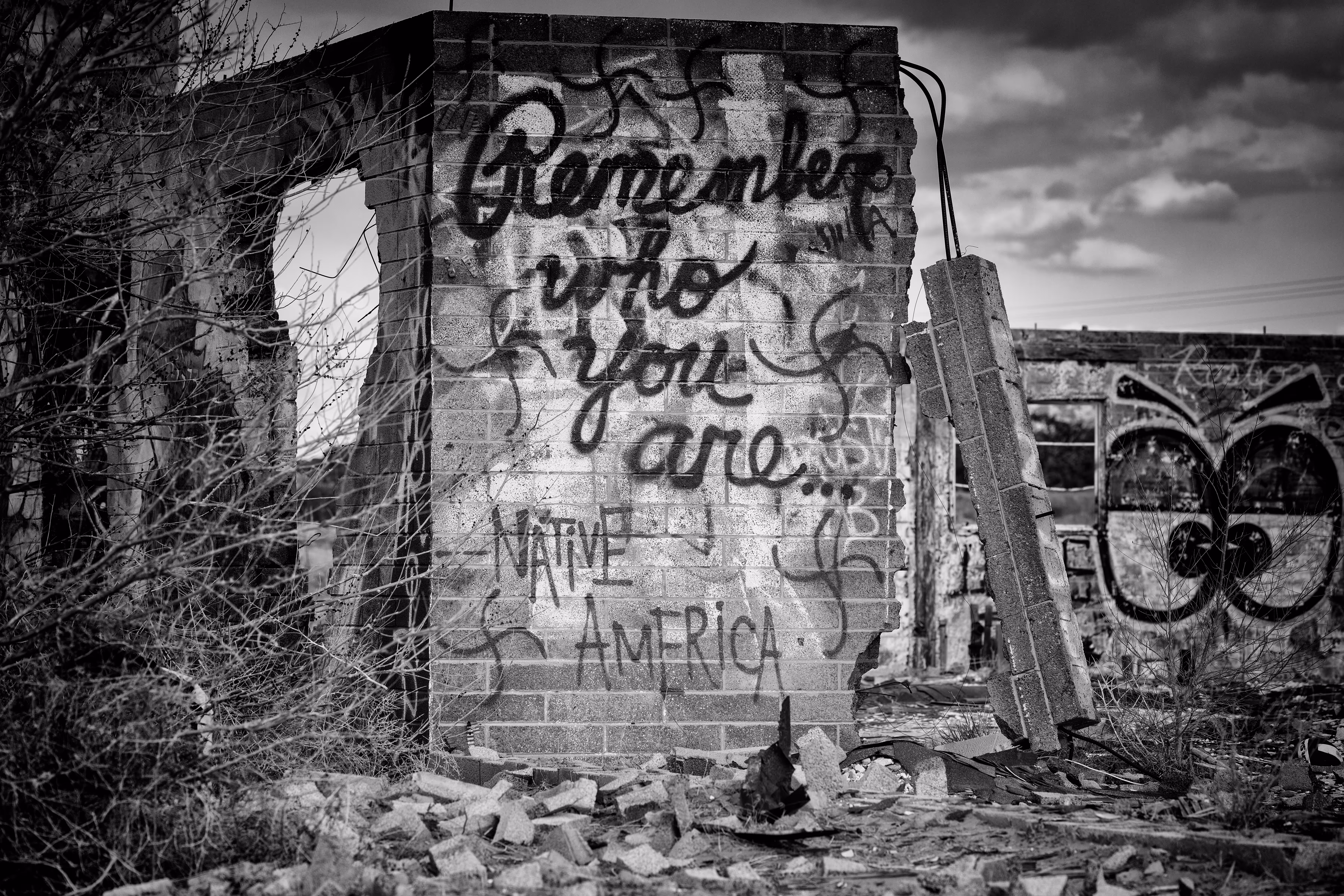 Remember Who You Are - monochrome