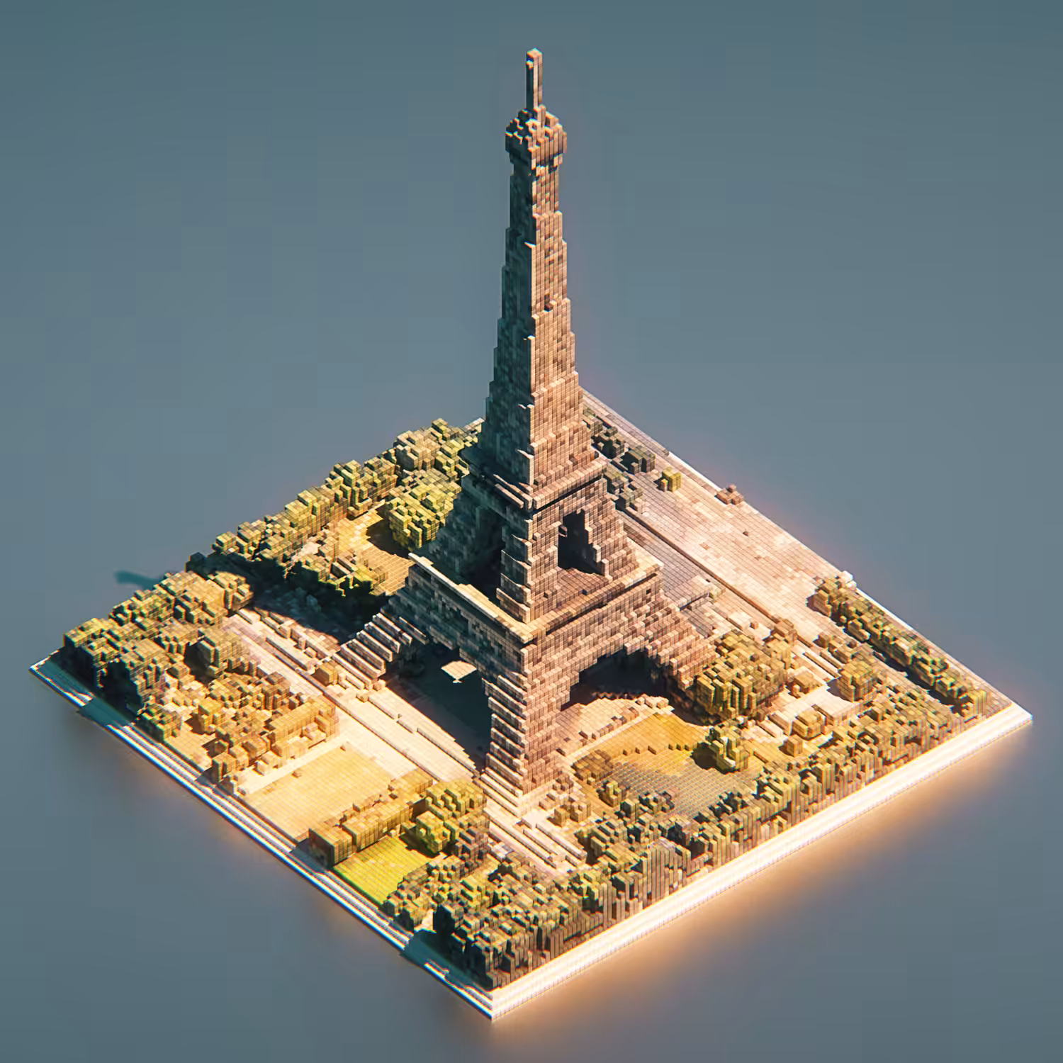 GeoBlock #0 Eiffel Tower (Paris)