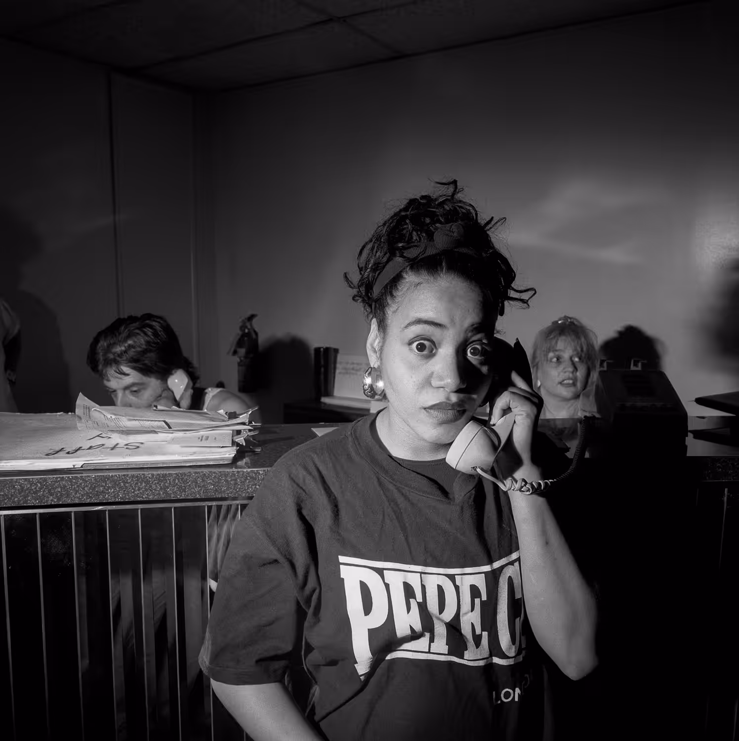 Larry Fink: Somewhere There's Music, Cheryl ,Salt, James, Salt n' Pepa, NYC, August, 2001