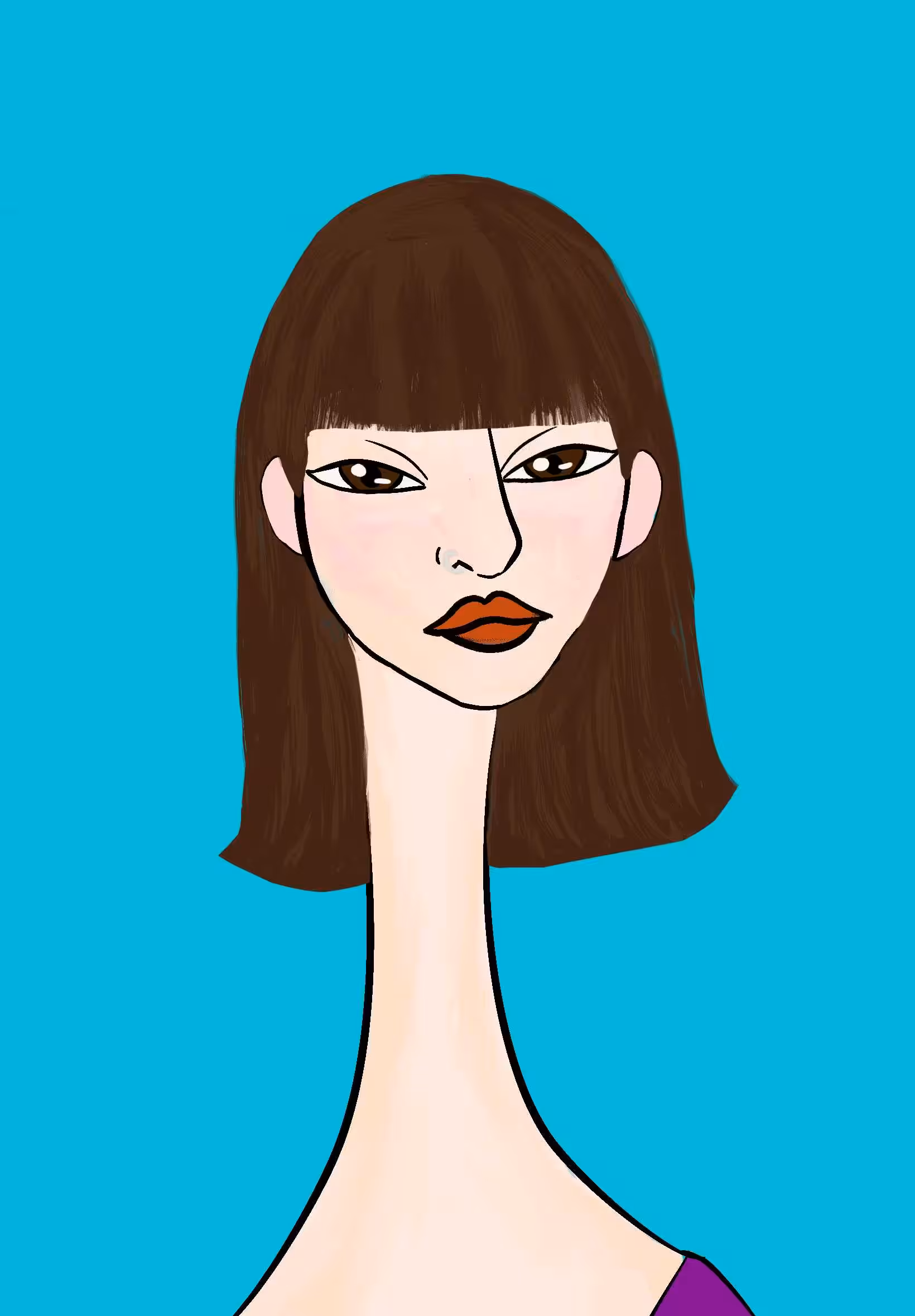 Long Neckie Lady #394