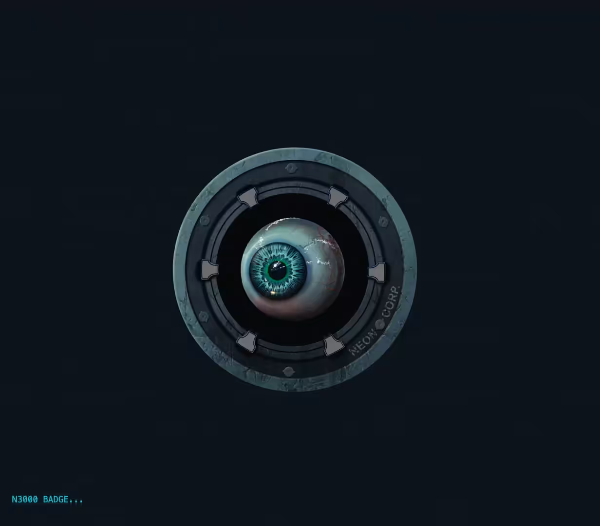 N3000 Badge. (Neon Corp is watching you).