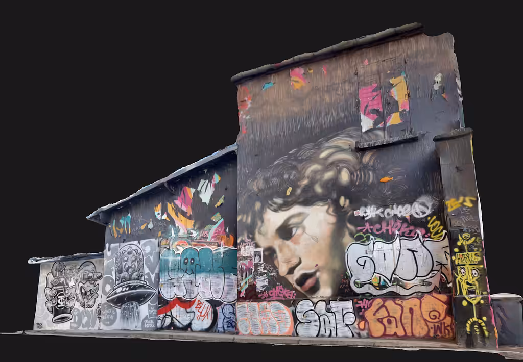 Paris Street Art Building