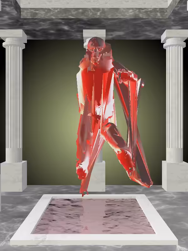 HeavenComputer: The Treading Water Bright Red Man #5518