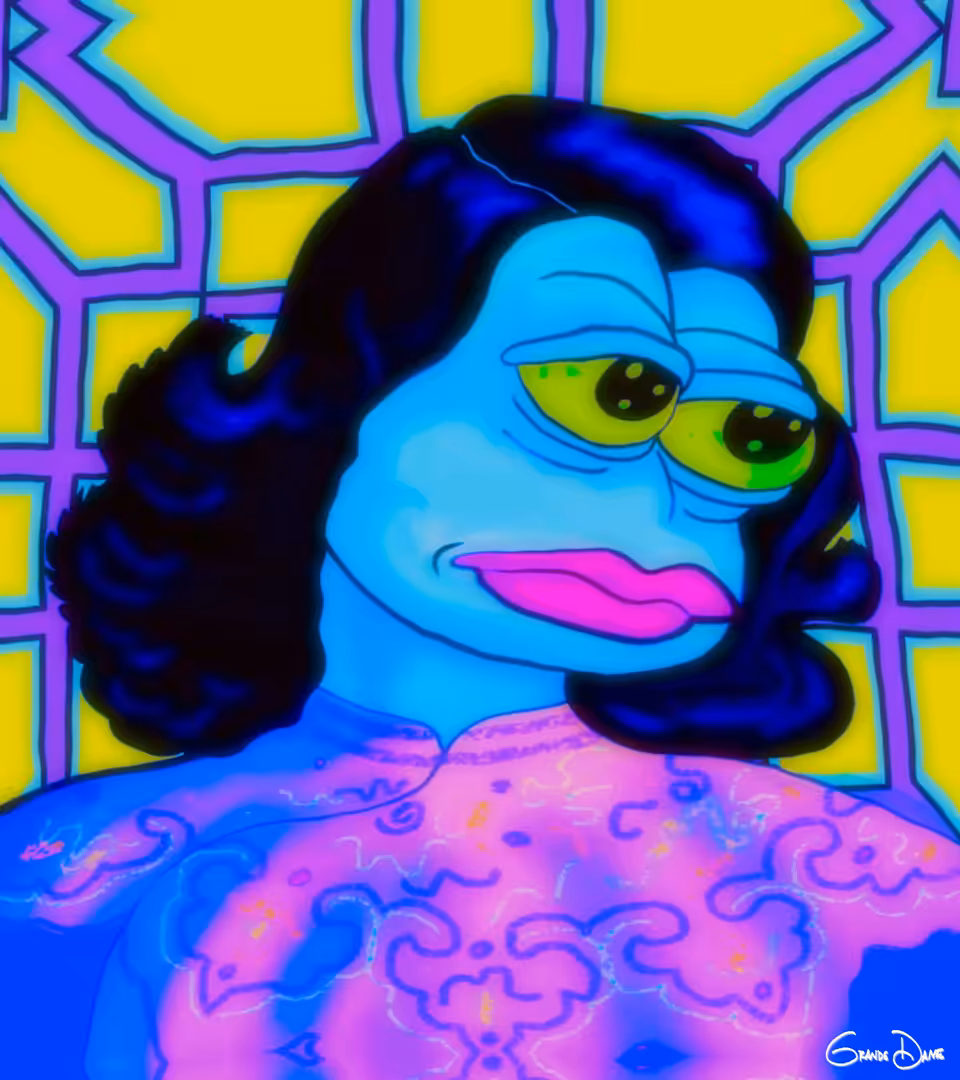 Pepe as The Trippy Lady 
