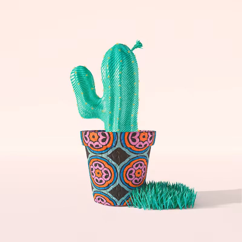 3D Crypto Cacti #47