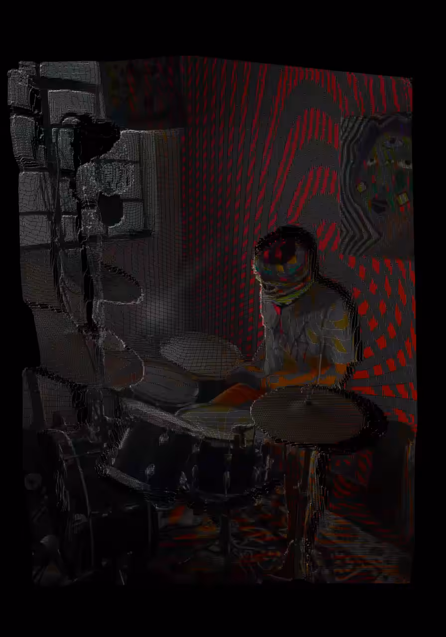 3D Drum Solo W Mask