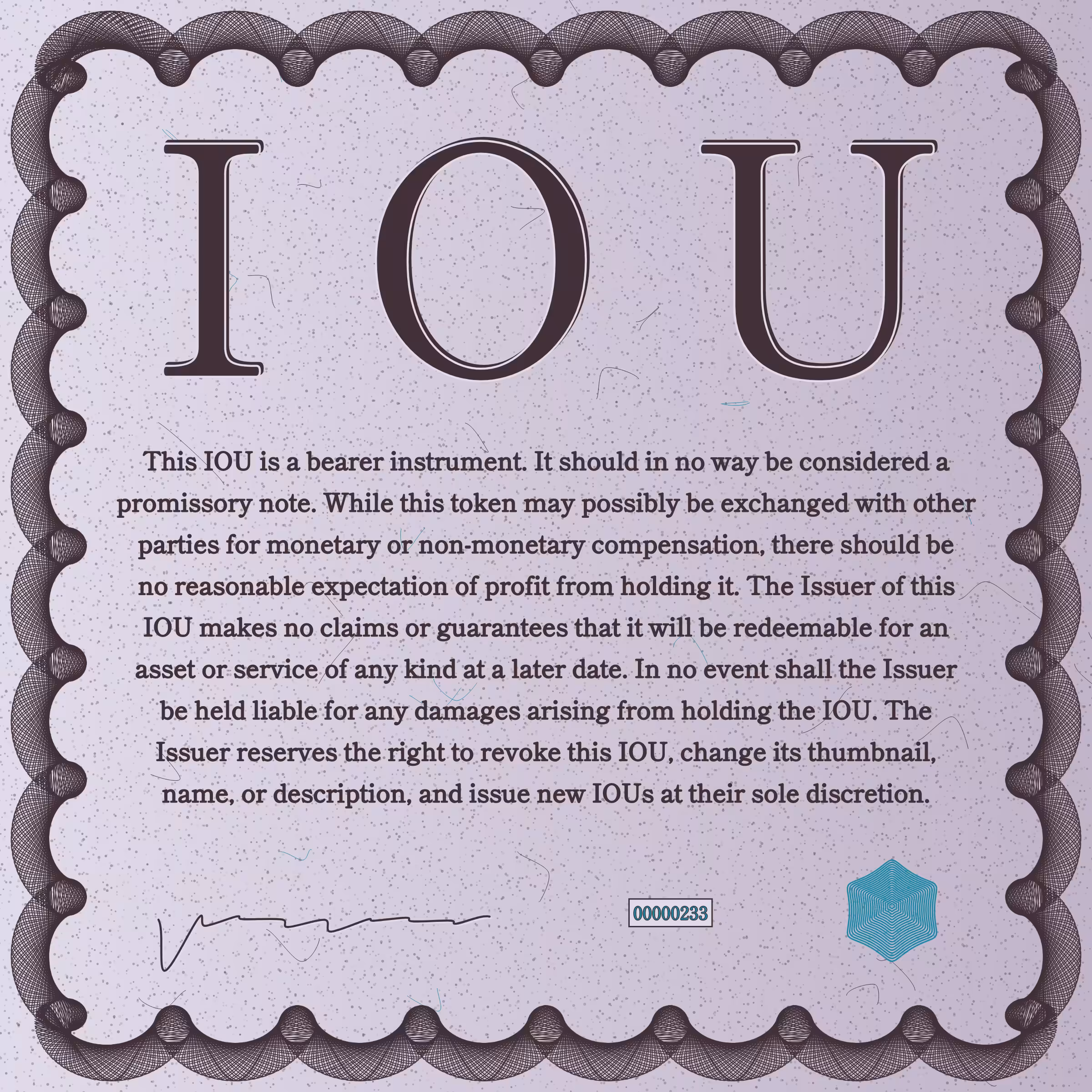 IOU #233