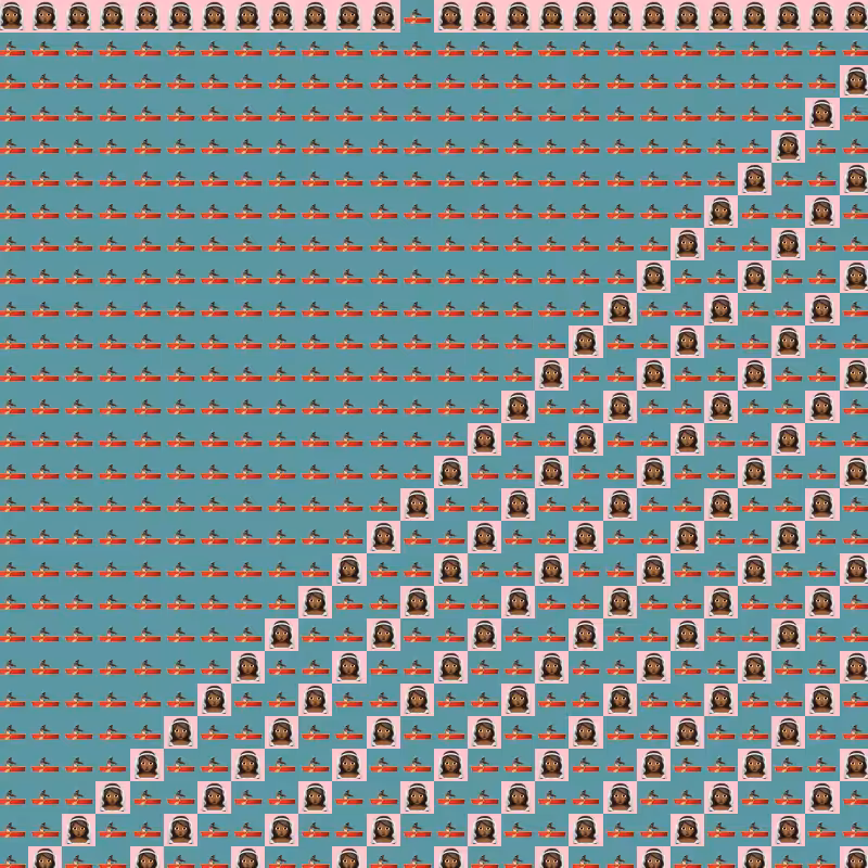 Elementary Cellular Emoji Automata #278