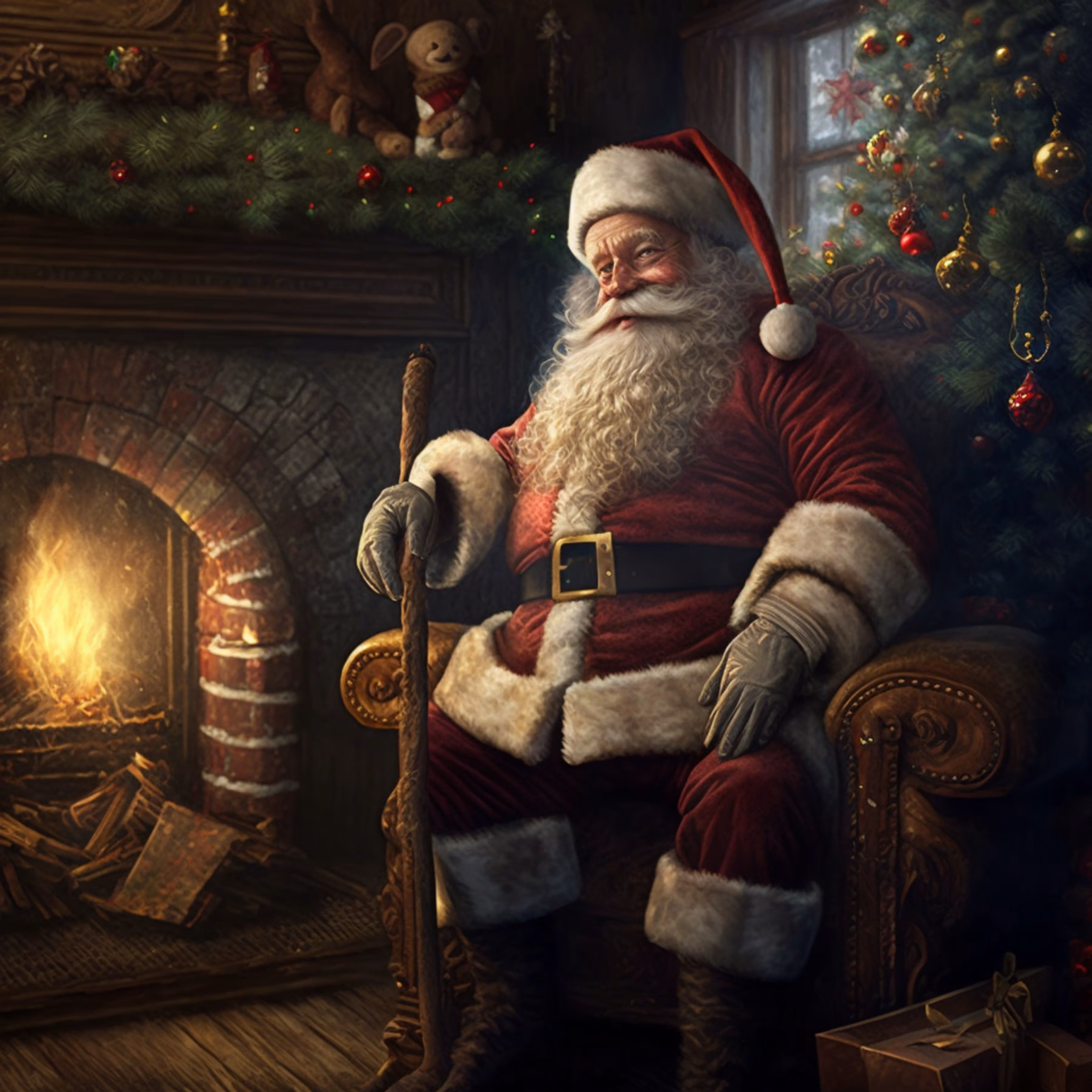 1/1 Santa NFT by Sollog No. 7