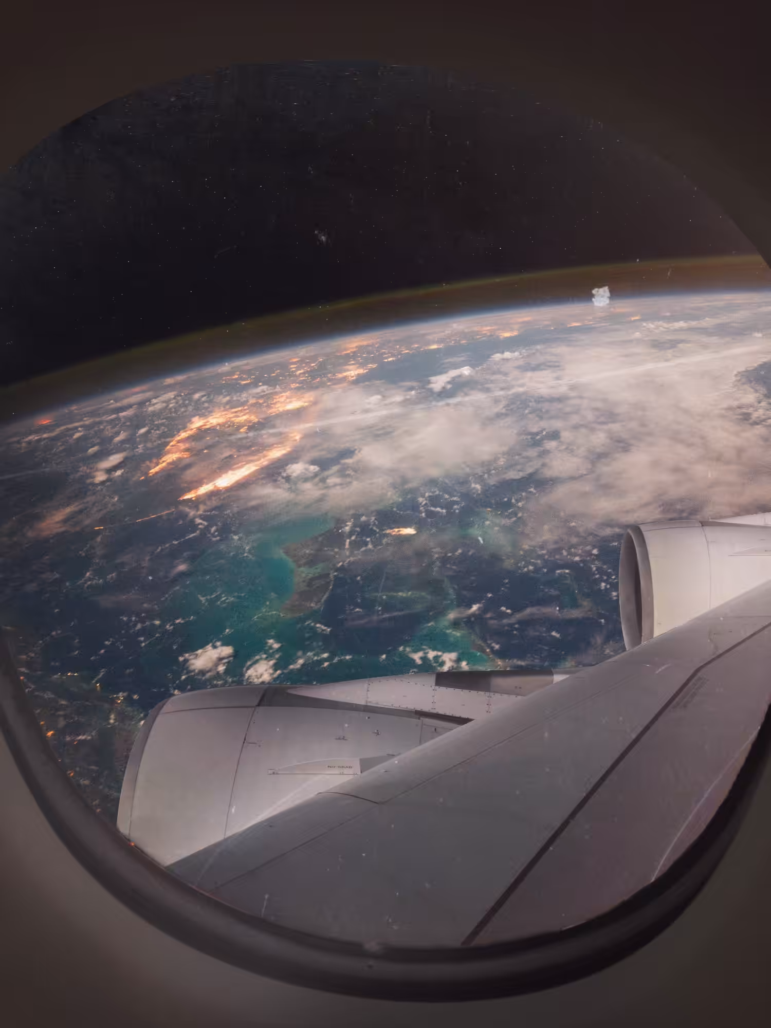 the earth below