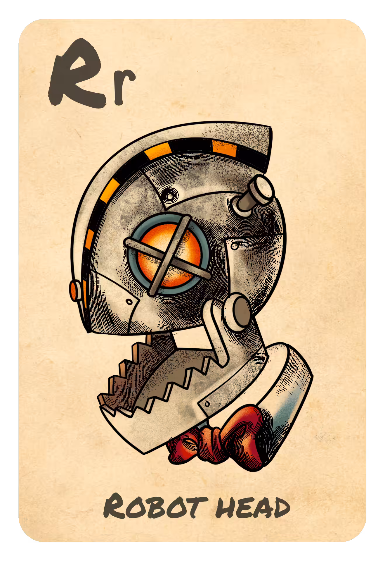 R Robot Head
