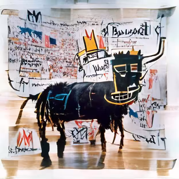 The bull (Basquiat's style)
