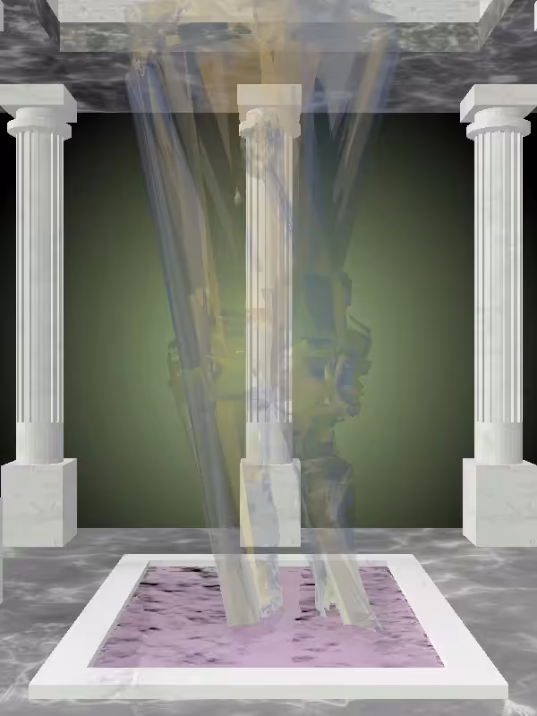 HeavenComputer: The Fading Threatening Sunlit Cobalt Man #7441