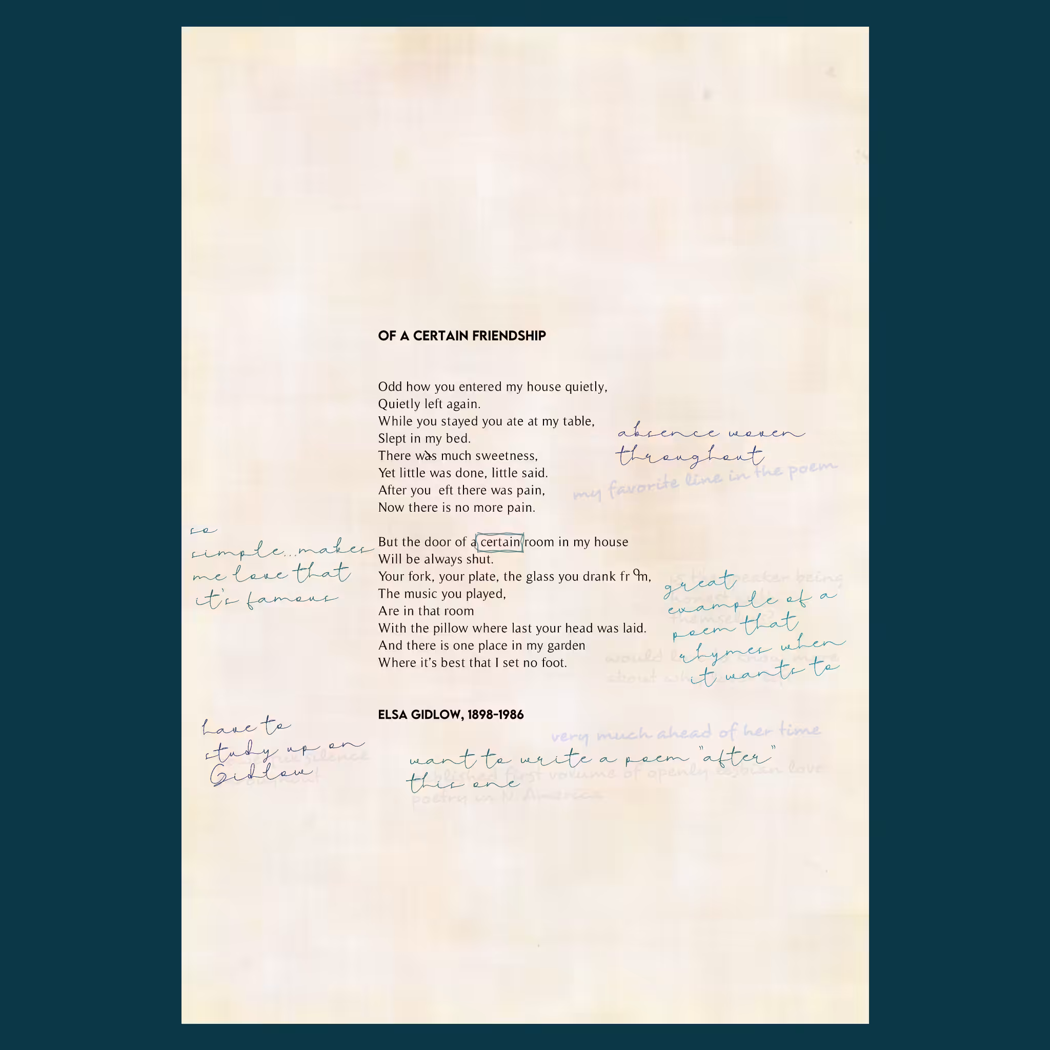 Poems in the Public Domain #148