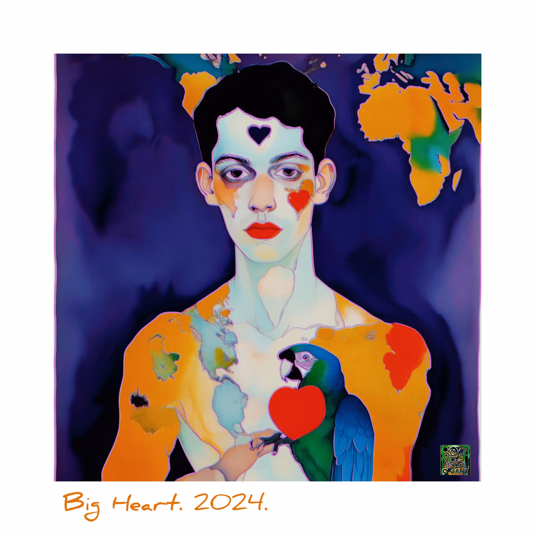Oleg Gant Art: Piter not my friend: Big Heart. 2024