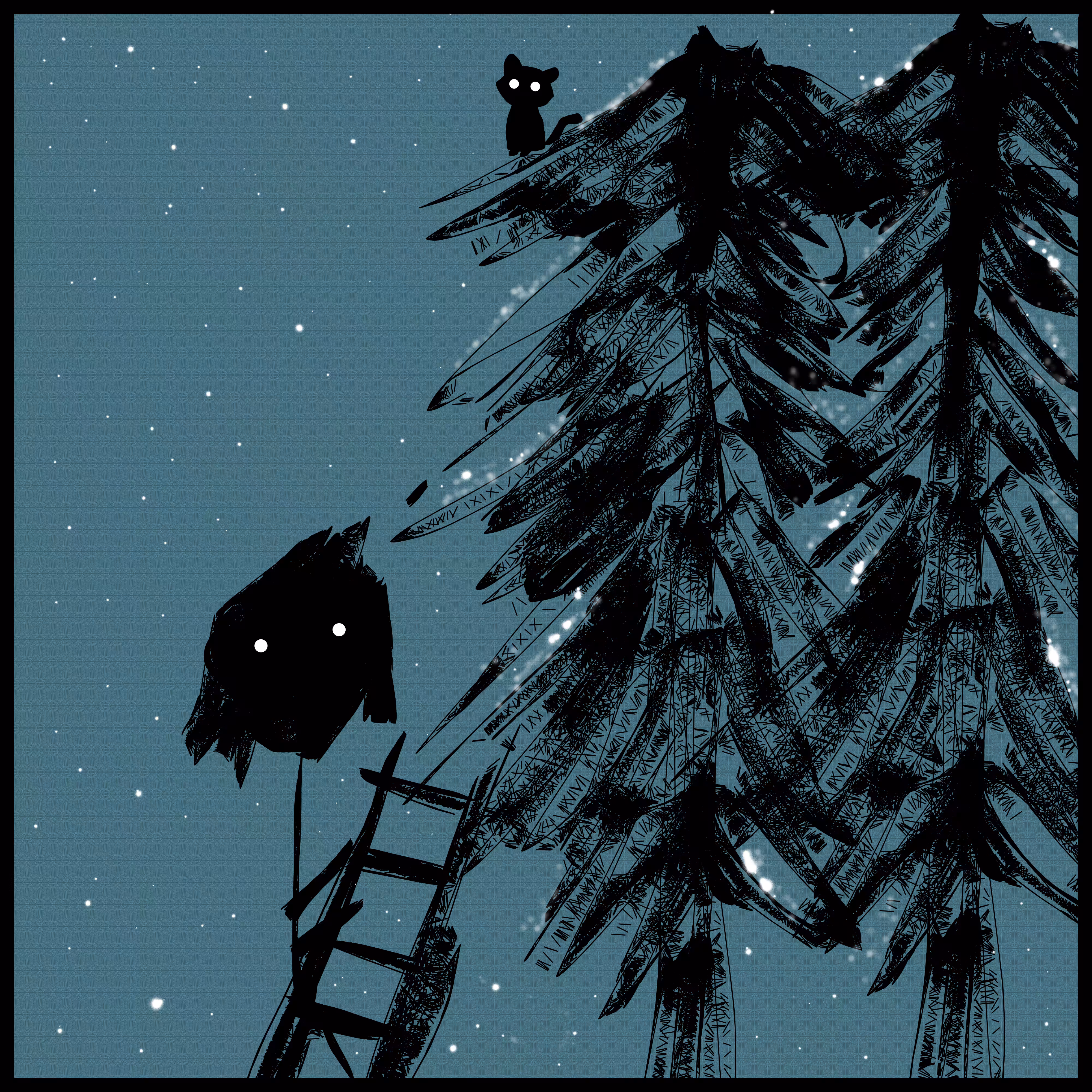 Cat In Tree