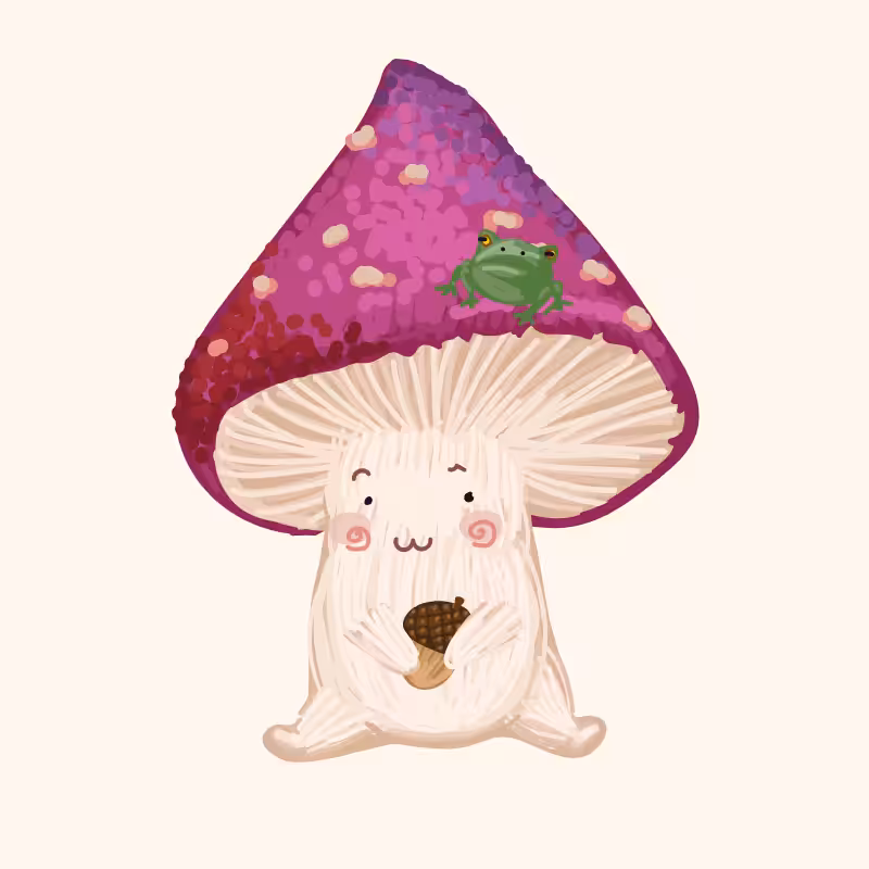 Cute Mushrooms Forest Guys #6