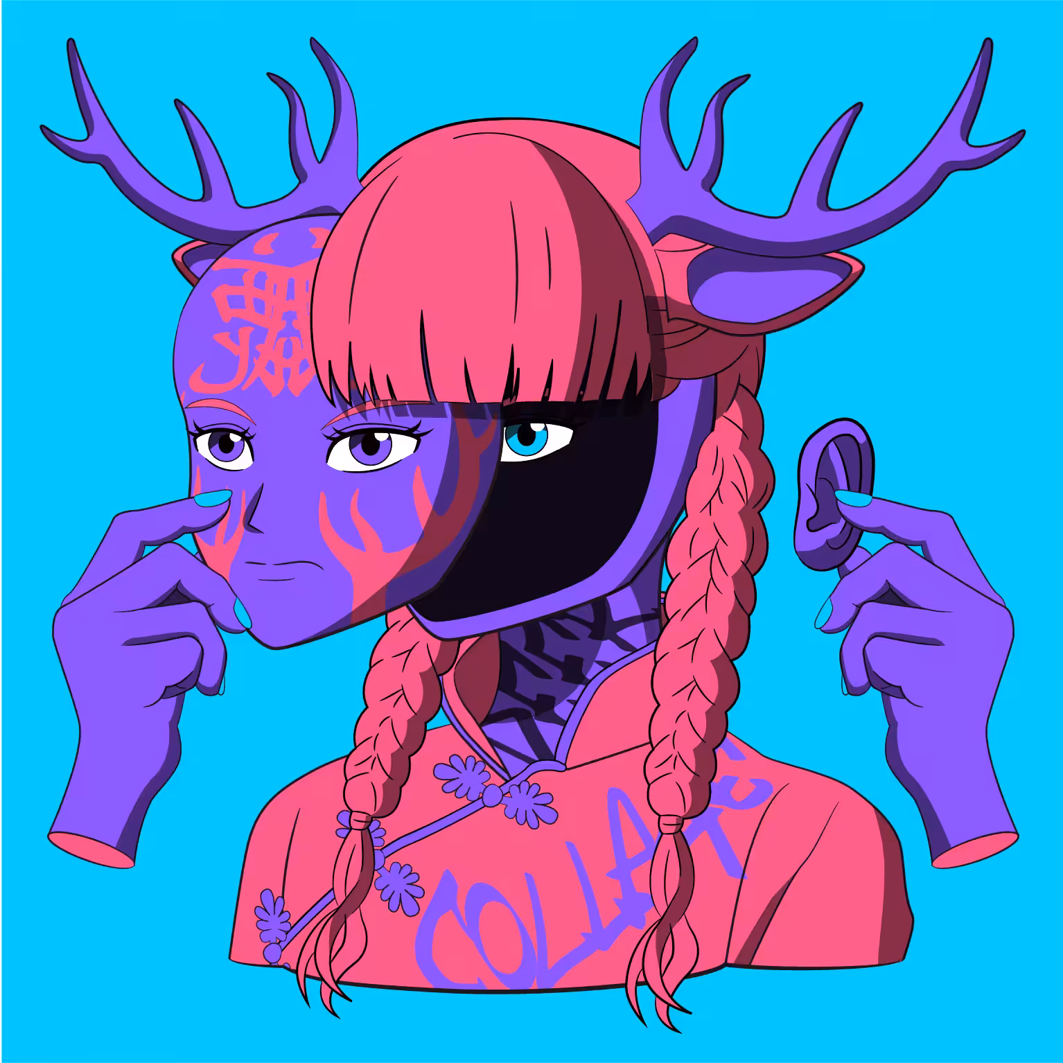 Masked Animal Collage #003