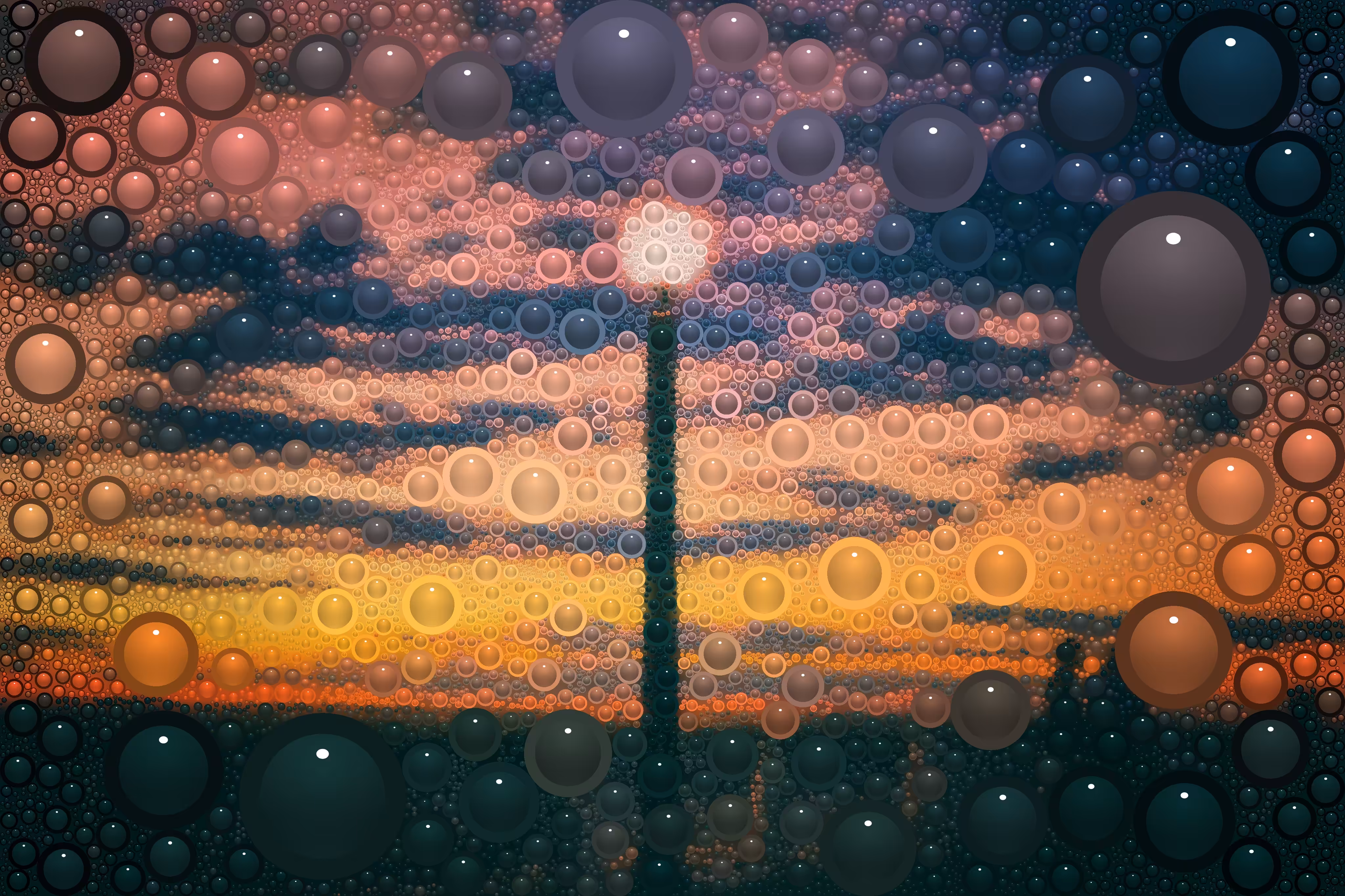 lamppost and sky