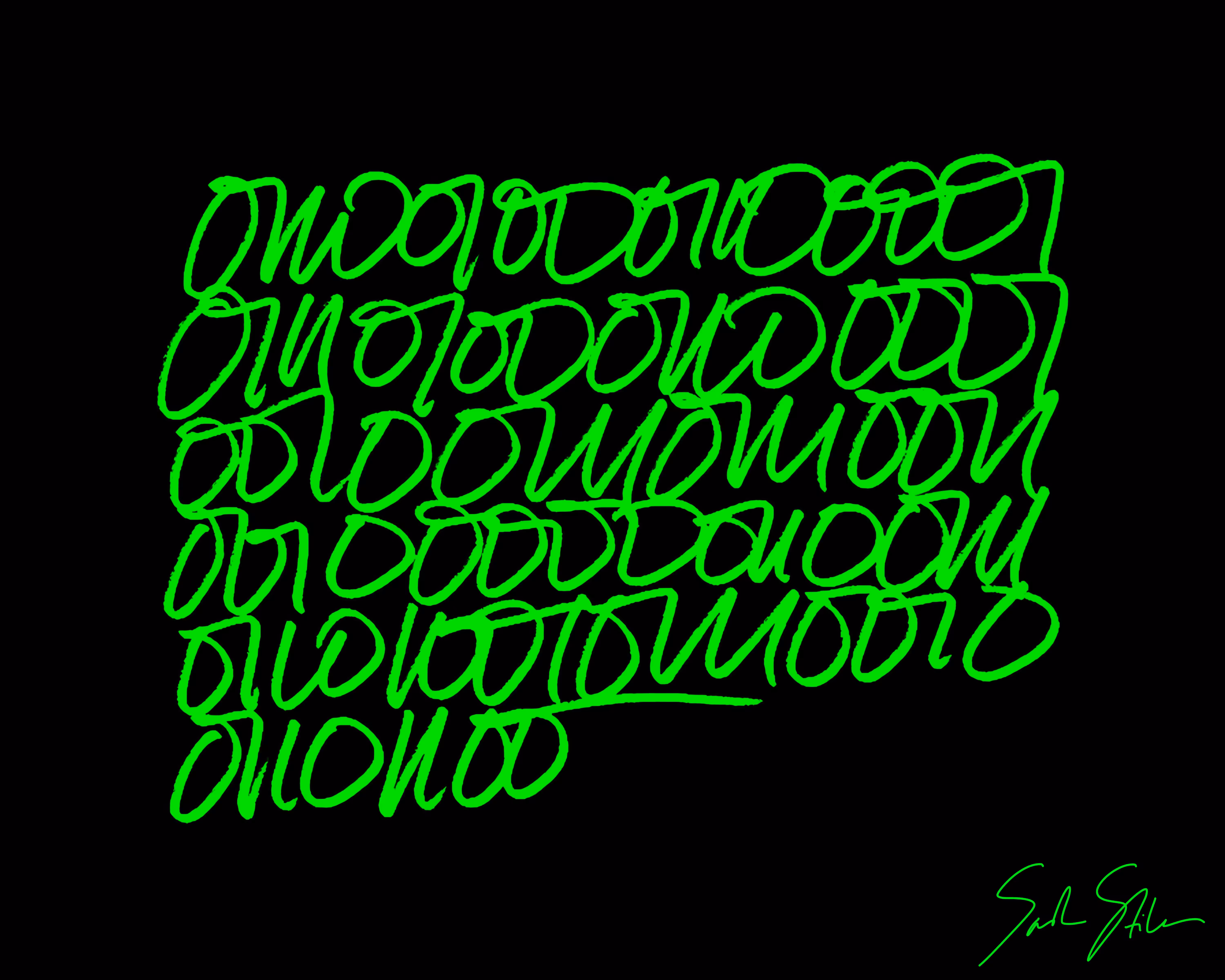 Cursive Binary: data's girl (Non-Fungible Tablet, 2023)