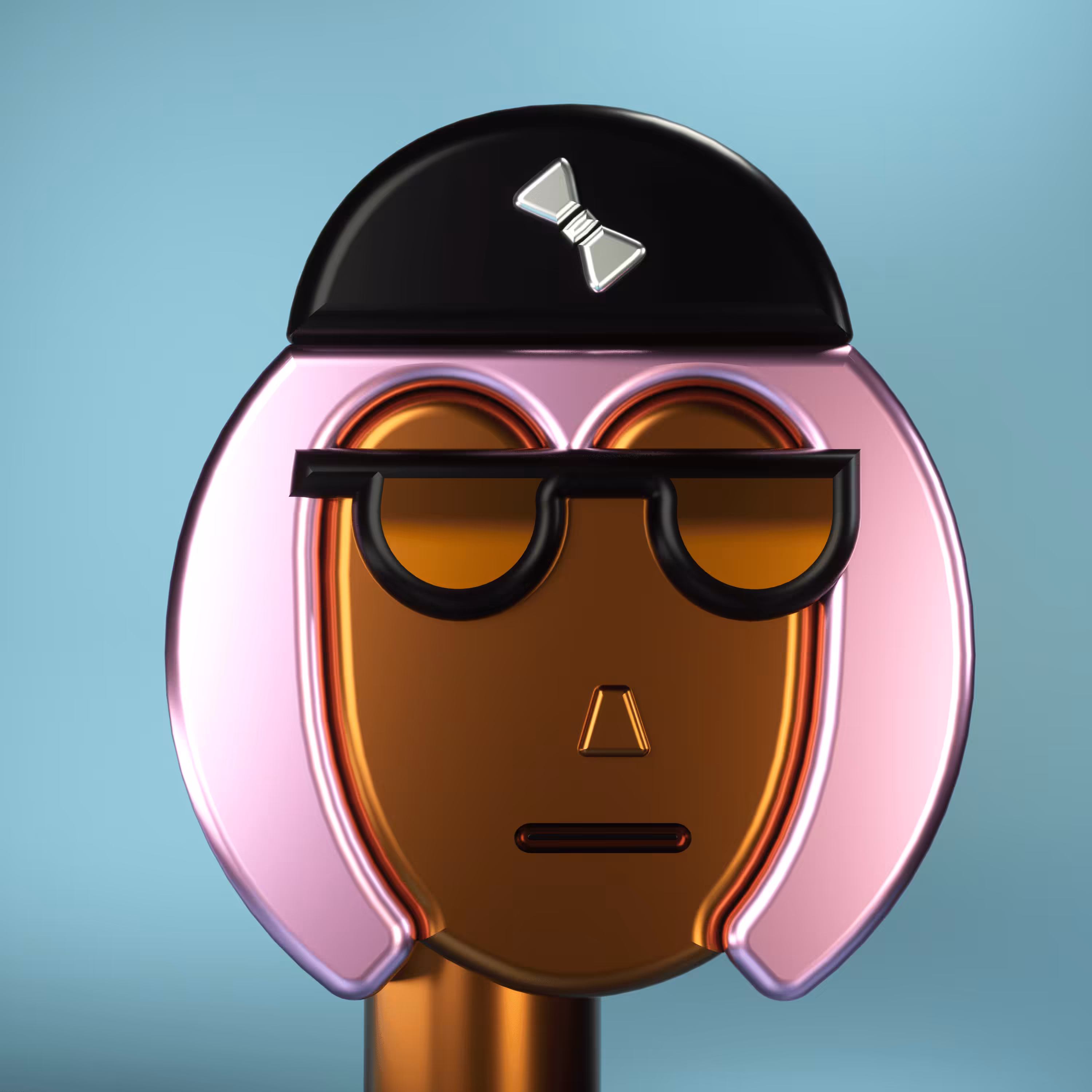 3D Chrome Punks: 3D Chrome Punk #0066