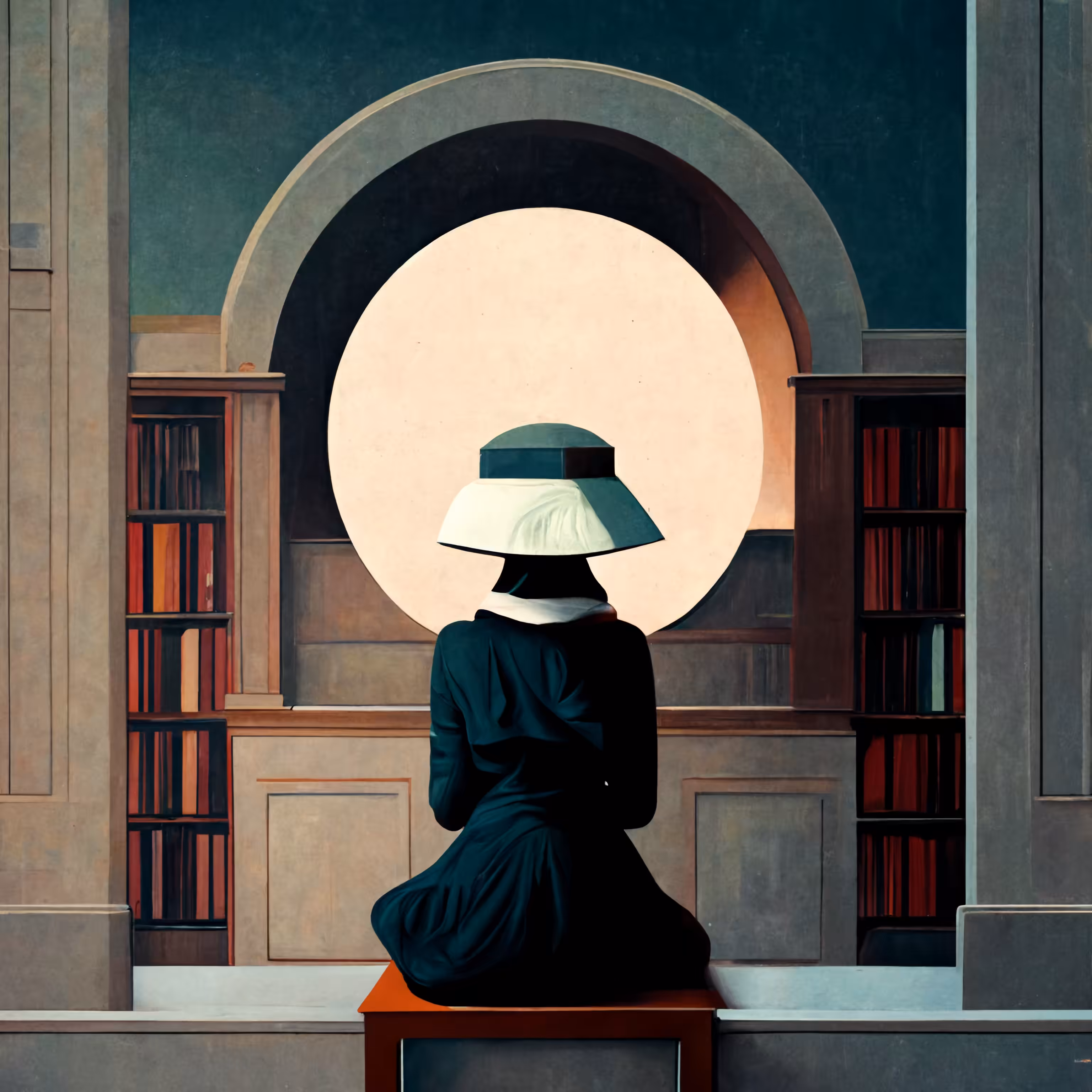 Girl in the Library